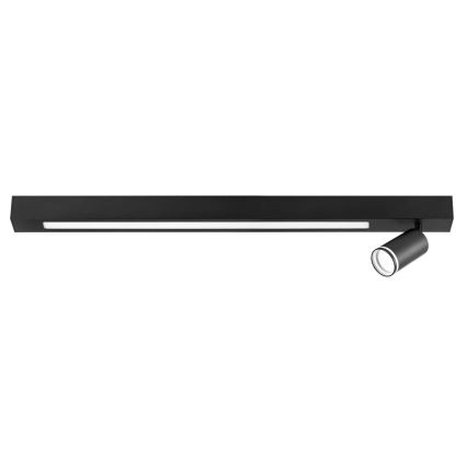 LED Stropna svjetiljka PARIS LED/24W/230V + 1xGU10/10W crna