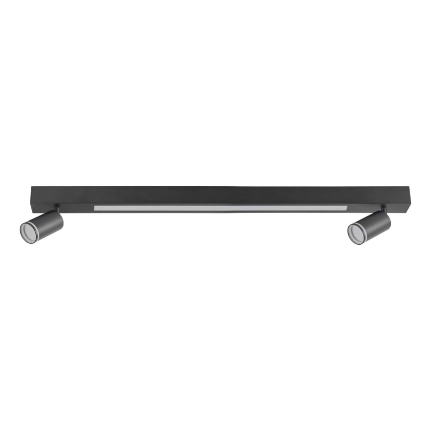 LED Stropna svjetiljka PARIS LED/24W/230V + 2xGU10/10W crna