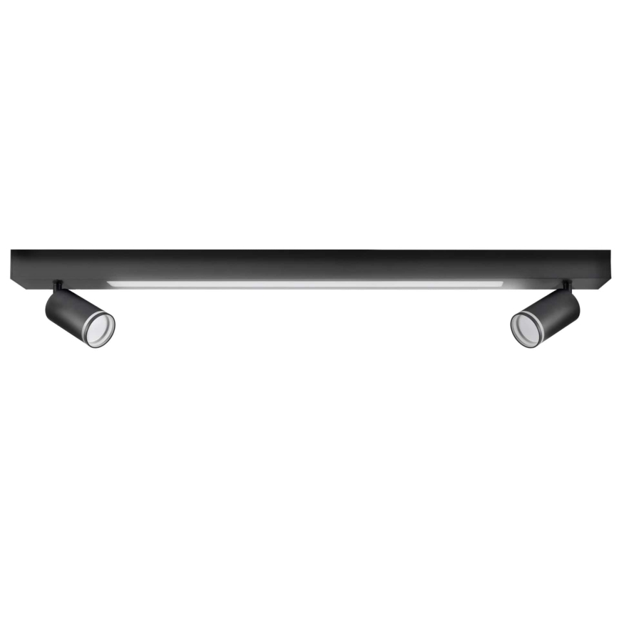 LED Stropna svjetiljka PARIS LED/24W/230V + 2xGU10/10W crna