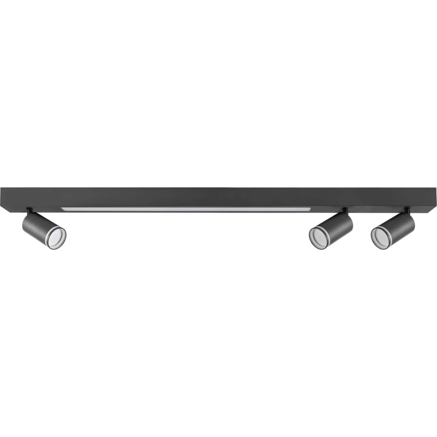 LED Stropna svjetiljka PARIS LED/24W/230V + 3xGU10/10W crna