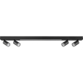 LED Stropna svjetiljka PARIS LED/24W/230V + 4xGU10/10W crna