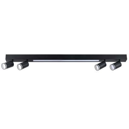 LED Stropna svjetiljka PARIS LED/24W/230V + 4xGU10/10W crna