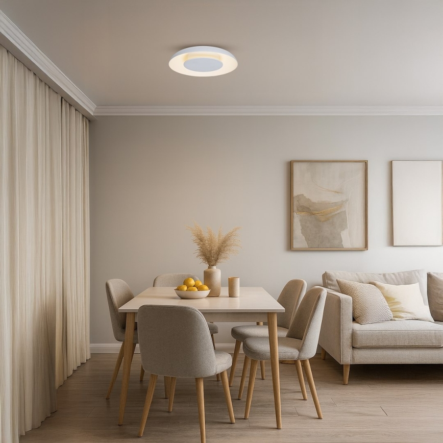 LED stropna svjetiljka PIATTINO LED/30W/230V 3000/4000/6000K Ø 40 cm bijela