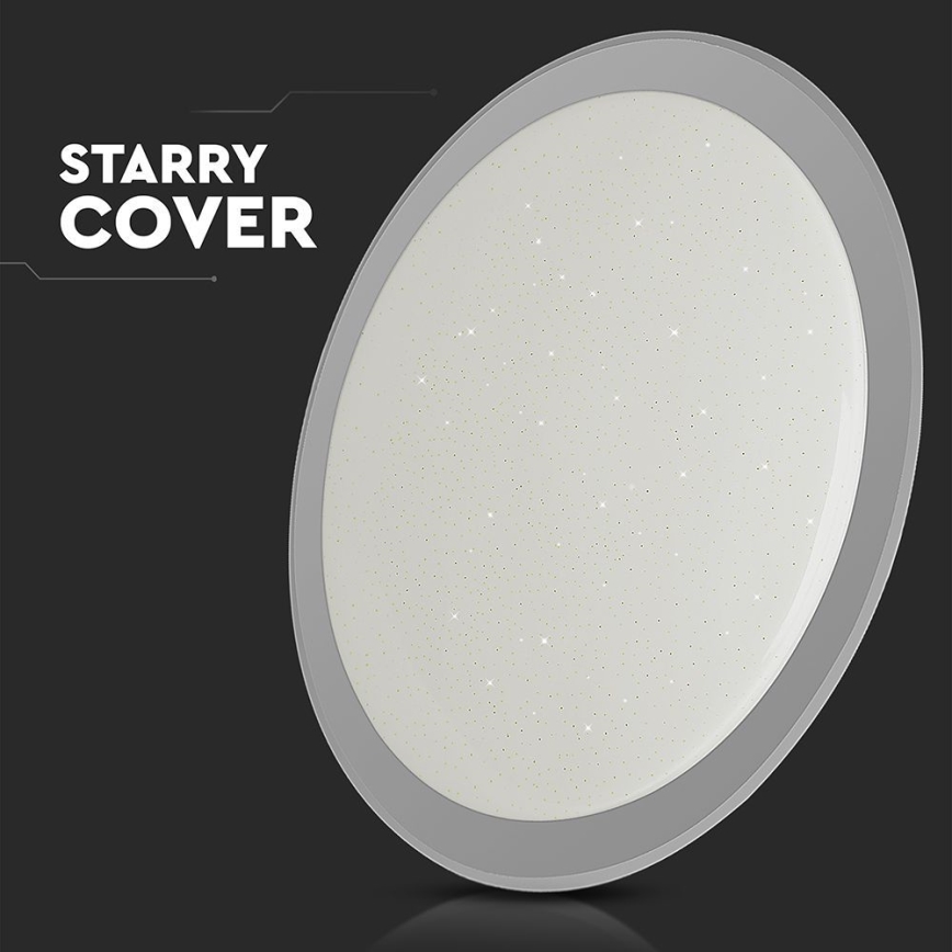 LED Dimmabilno stropno svjetlo LED/72W/230V 3000-6500K promjer 67 cm bijela + daljinski upravljač