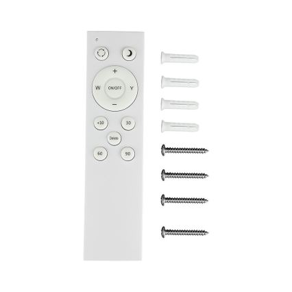 LED Dimmabilno stropno svjetlo LED/72W/230V 3000-6500K promjer 67 cm bijela + daljinski upravljač