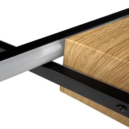 LED Dimmabilno stropno svjetlo LED/75W/230V 3000-6500K smeđa/crna + daljinski upravljač