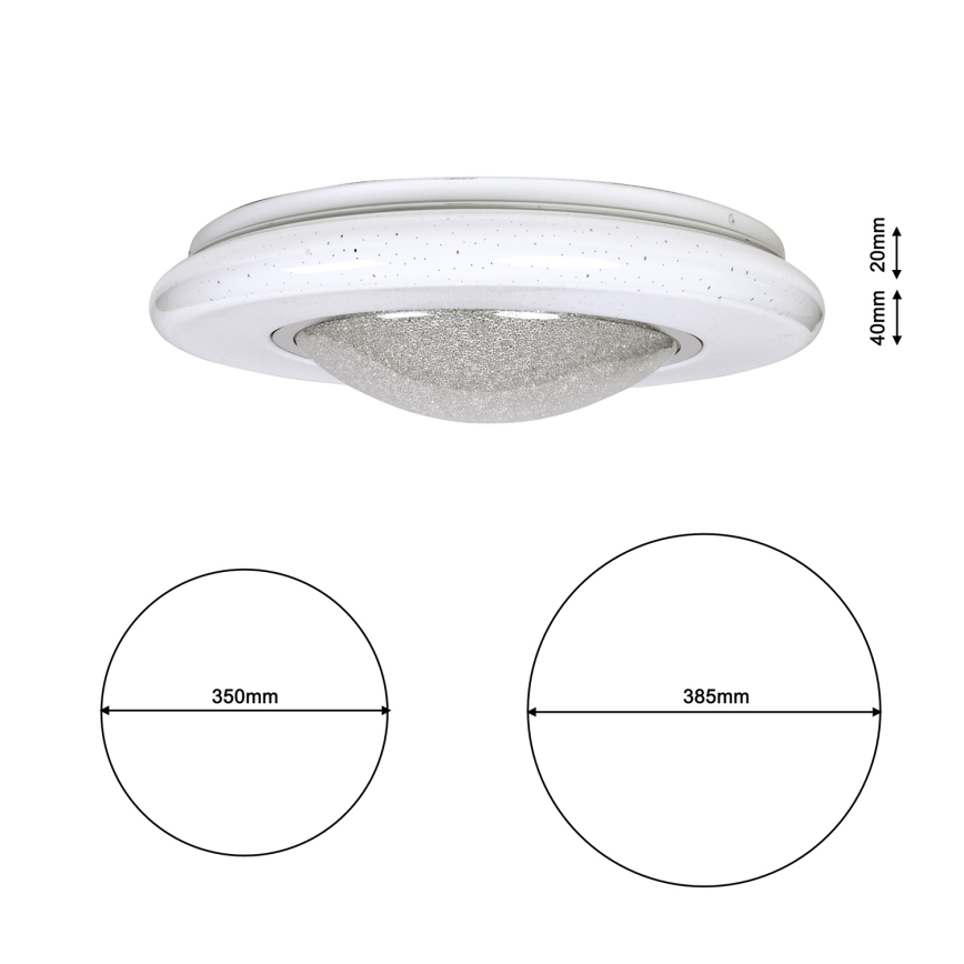 LED Stropna svjetiljka QUASAR LED/24W/230V