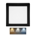 LED Stropna svjetiljka RAFA LED/25W/230V 3000/4000/6000K 30x30 cm crna