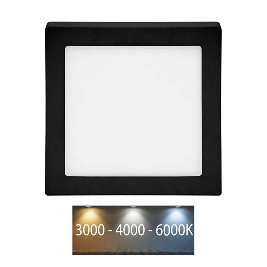 LED Stropna svjetiljka RAFA LED/25W/230V 3000/4000/6000K 30x30 cm crna