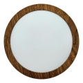LED Stropna svjetiljka RING LED/12W/230V 4200K pr. 16 cm smeđa