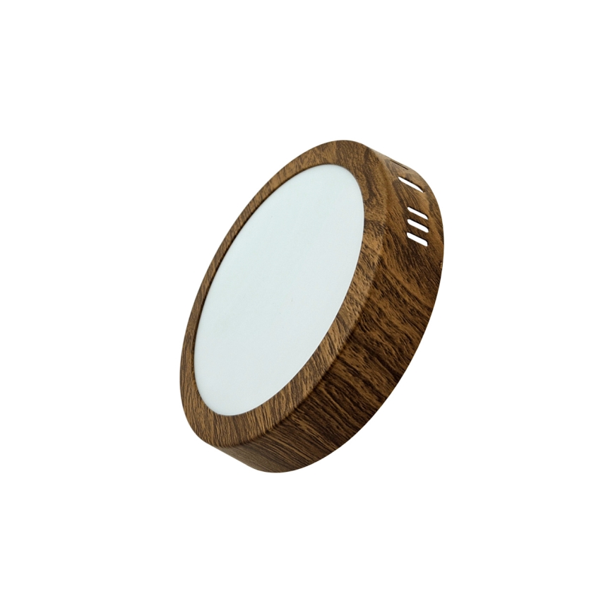 LED Stropna svjetiljka RING LED/12W/230V 4200K pr. 16 cm smeđa