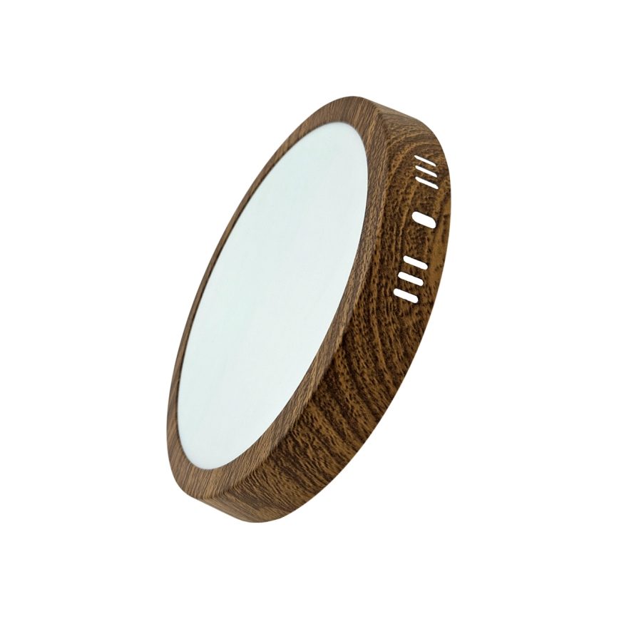 LED Stropna svjetiljka RING LED/18W/230V 4200K pr. 21 cm smeđa