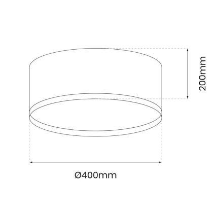 LED Stropna svjetiljka RONDO LED/18W/230V crna