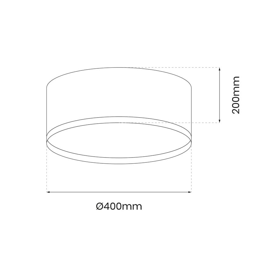 LED Stropna svjetiljka RONDO LED/18W/230V crna