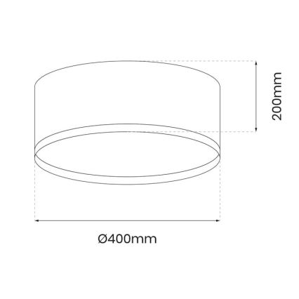 LED Stropna svjetiljka RONDO LED/18W/230V zelena