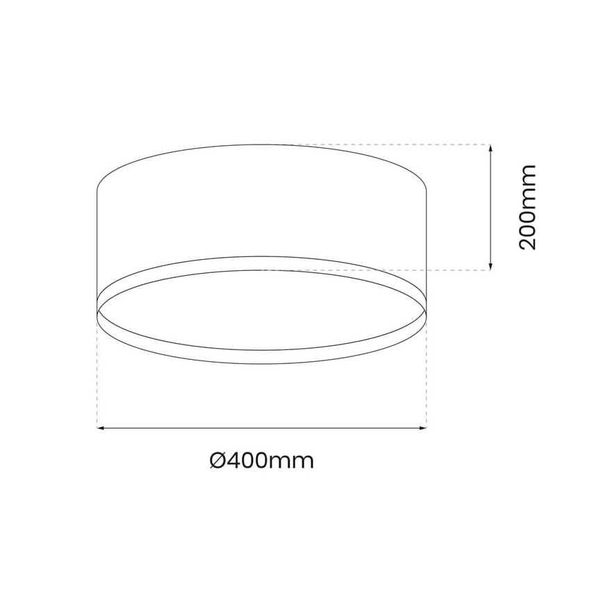 LED Stropna svjetiljka RONDO LED/18W/230V zelena