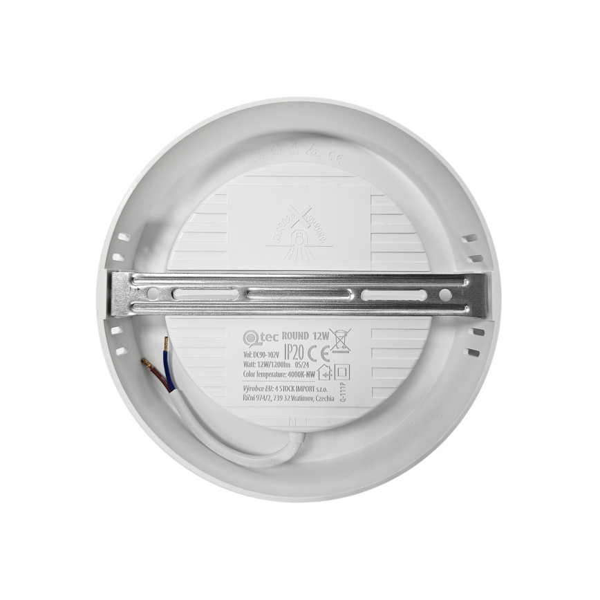 LED Stropna svjetiljka ROUND LED/12W/230V 4000K pr. 16,7 cm bijela