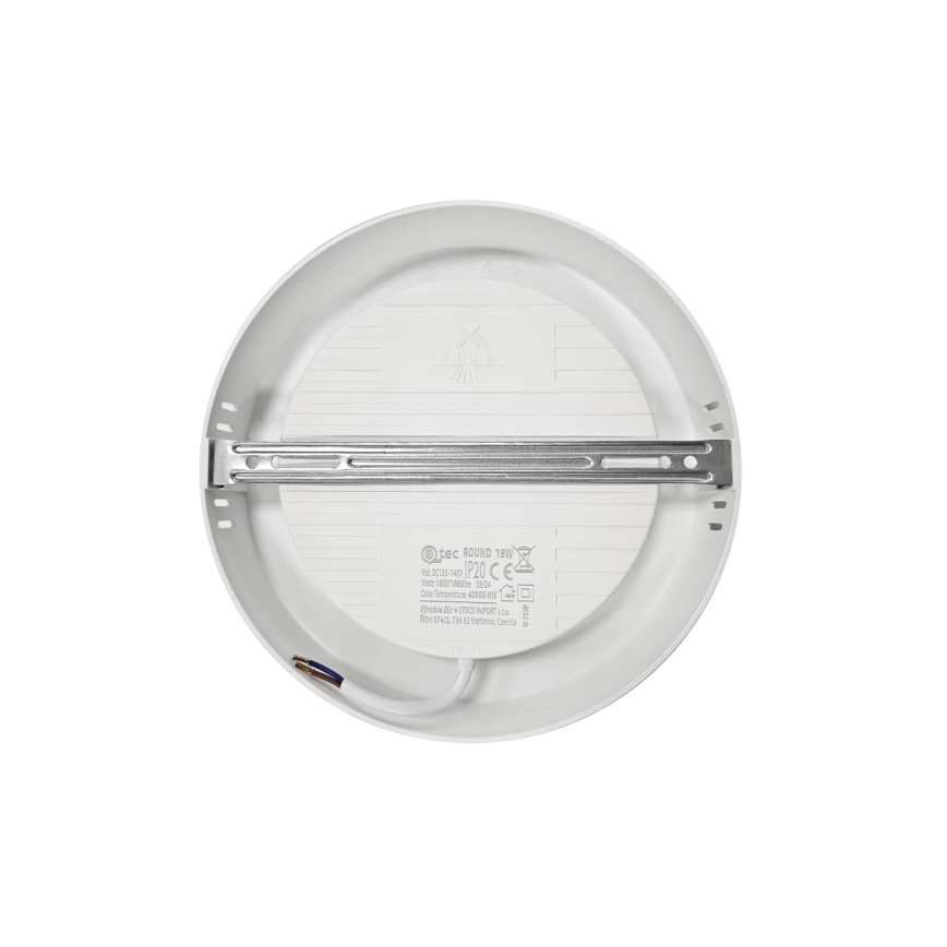 LED Stropna svjetiljka ROUND LED/18W/230V 4000K pr. 21,5 cm bijela
