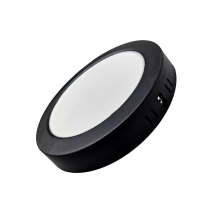 LED Stropna svjetiljka ROUND LED/18W/230V 4000K pr. 21,7 cm crna