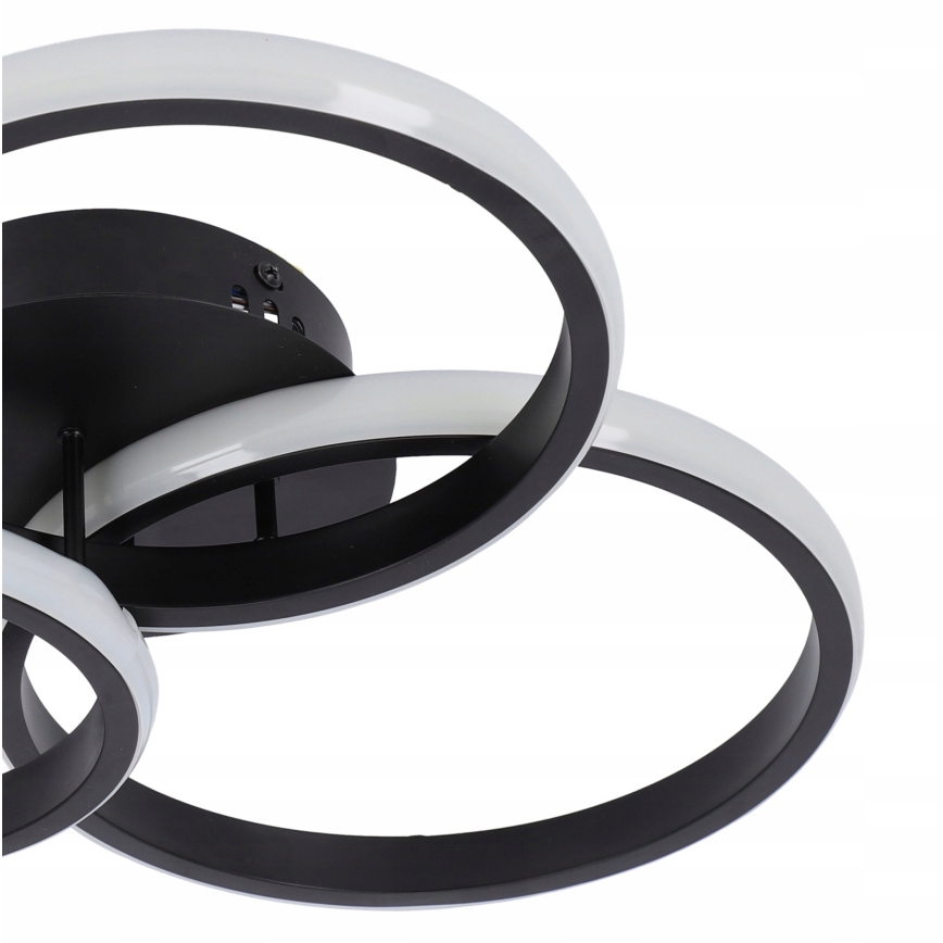 LED stropna svjetiljka s prigušivanjem LED/70W/230V 3000-6500K crna + daljinski upravljač