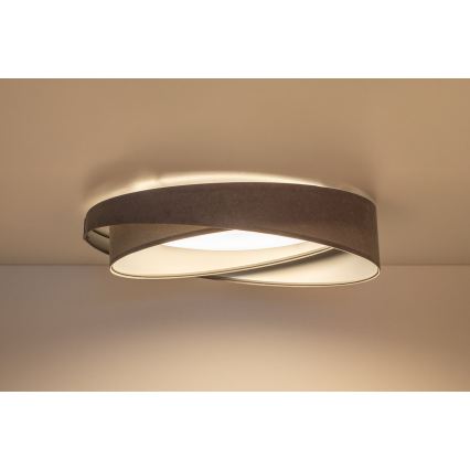 LED prigušiva stropna svjetiljka SMART GALAXY MODERN LED/24W/230V 3000-6500K Ø 55 cm siva/srebrna + s daljinskim upravljačem