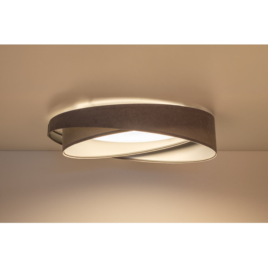 LED prigušiva stropna svjetiljka SMART GALAXY MODERN LED/24W/230V 3000-6500K Ø 55 cm siva/srebrna + s daljinskim upravljačem