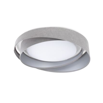 LED prigušiva stropna svjetiljka SMART GALAXY MODERN LED/24W/230V 3000-6500K Ø 55 cm siva/srebrna + s daljinskim upravljačem