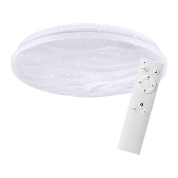 LED Stropna svjetiljka s mogućnošću prigušivanja WAVE LED/60W/230V + daljinski upravljač