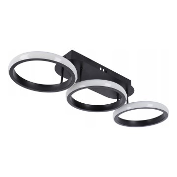 LED stropna svjetiljka s prigušivanjem LED/30W/230V 3000-6500K crna Wi-Fi Tuya + daljinski upravljač