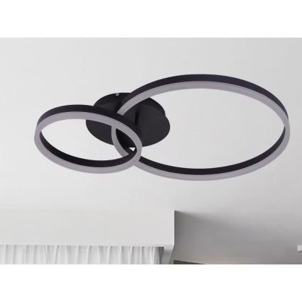 LED stropna svjetiljka s prigušivanjem LED/55W/230V 3000-6500K + daljinski upravljač