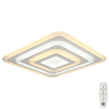 LED stropna svjetiljka s prigušivanjem LED/77W/230V 3000-6500K 49,5x49,5 cm + daljinski upravljač