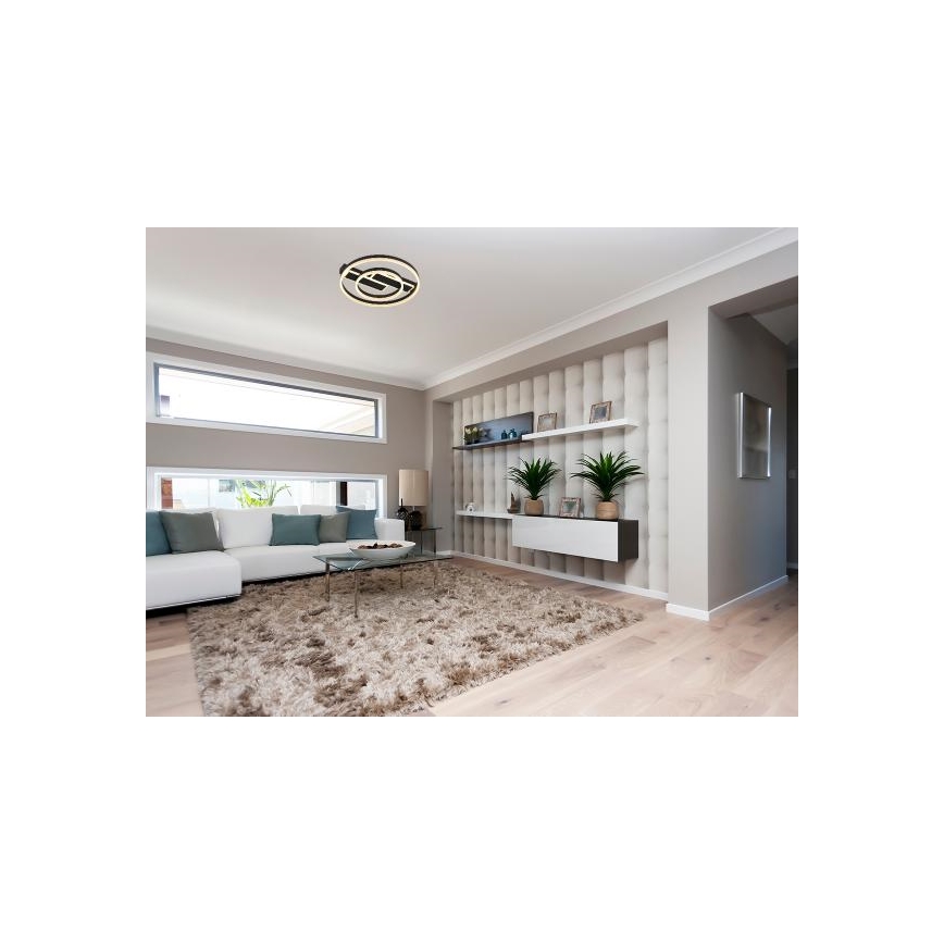 LED stropna svjetiljka s prigušivanjem LED/80W/230V 3000-6500K + daljinski upravljač