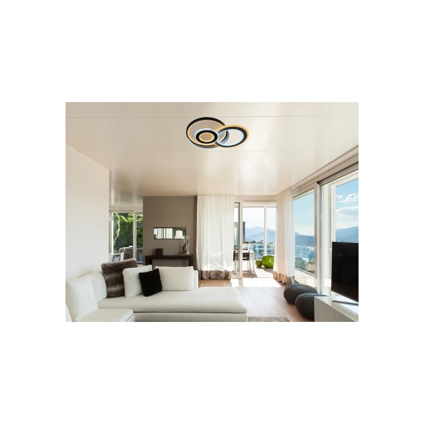 LED stropna svjetiljka s prigušivanjem LED/95W/230V 3000-6500K + daljinski upravljač