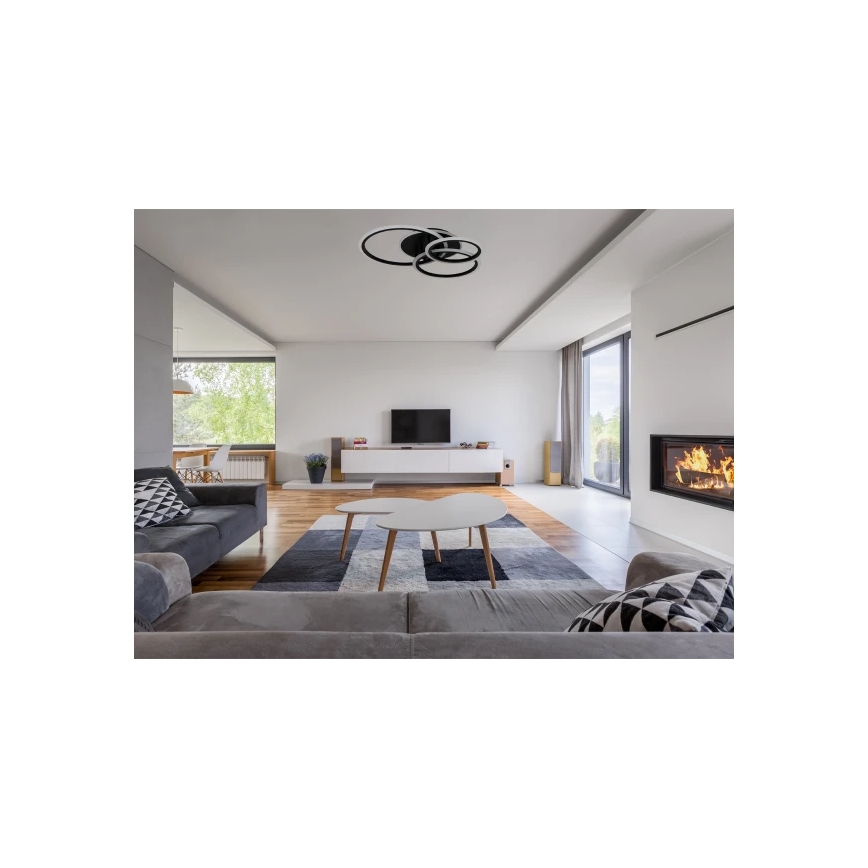 LED stropna svjetiljka s regulacijom svjetline LED/90W/230V 3000-6500K + daljinski upravljač