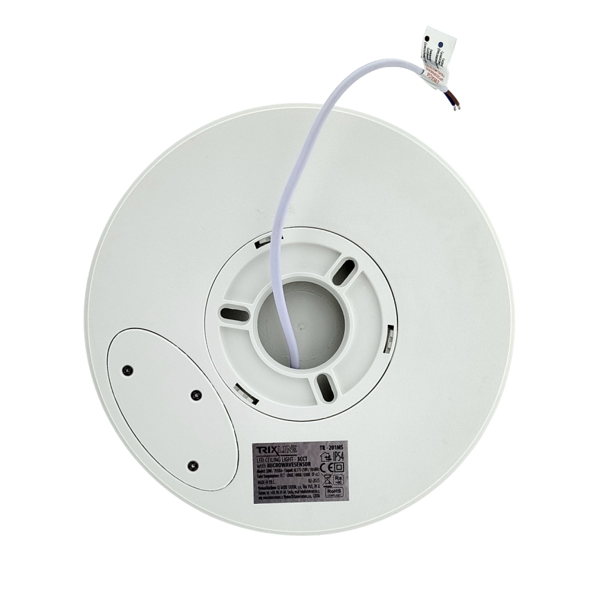 LED stropno svjetlo za kupaonicu s detektorom pokreta LED/20W/230V 3000/4000/6500K Ø 23 cm IP54 bijela