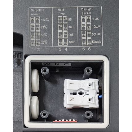 LED Stropna kupaonska svjetiljka sa senzorom ELLÉ LED/24W/230V 3000/4000/6500K promjer 26 cm IP54 antracit