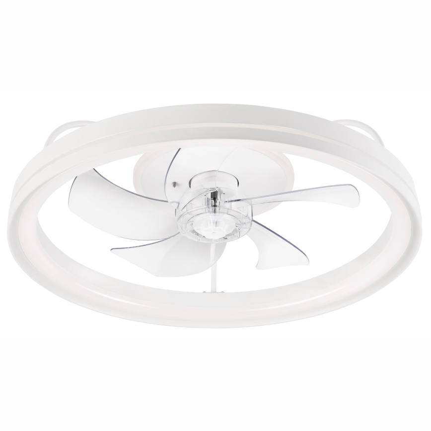 LED Prigušiva stropna svjetiljka s ventilatorom FARGO LED/37W/230V bijela + daljinski upravljač