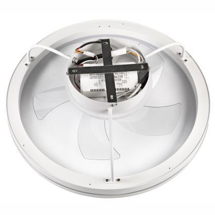 LED Prigušiva stropna svjetiljka s ventilatorom FARGO LED/37W/230V bijela + daljinski upravljač