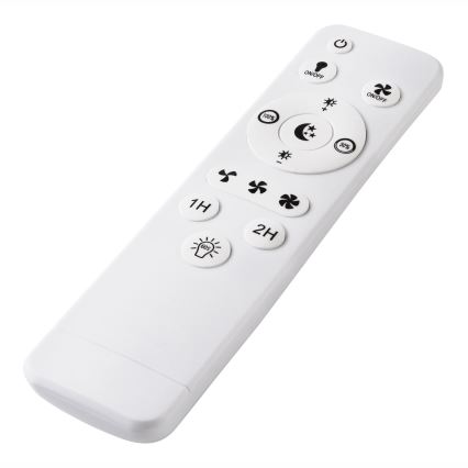 LED Prigušiva stropna svjetiljka s ventilatorom FARGO LED/37W/230V crna + daljinski upravljač