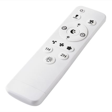 LED Prigušiva stropna svjetiljka s ventilatorom GEMMA LED/37W/230V bijela + daljinski upravljač