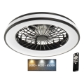 LED Stropna svjetiljka s ventilatorom i prigušivanjem PLAVE LED/48W/230V 3000/4000/6500K + daljinski upravljač