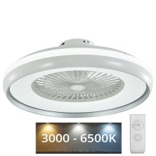 LED Stropna svjetiljka s ventilatorom LED/32W/230V 3000/4000/6500K siva+ daljinski upravljač