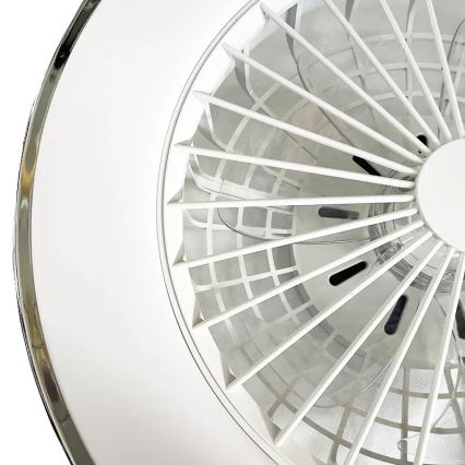 LED Prigušiva stropna svjetiljka s ventilatorom OPAL LED/48W/230V 3000-6500K + daljinski upravljač