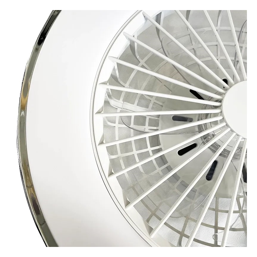 LED Prigušiva stropna svjetiljka s ventilatorom OPAL LED/48W/230V 3000-6500K + daljinski upravljač