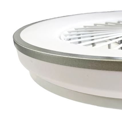 LED Prigušiva stropna svjetiljka s ventilatorom OPAL LED/48W/230V 3000-6500K + daljinski upravljač