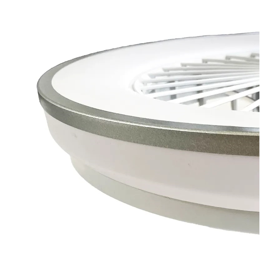 LED Prigušiva stropna svjetiljka s ventilatorom OPAL LED/48W/230V 3000-6500K + daljinski upravljač