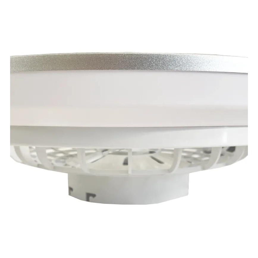LED Prigušiva stropna svjetiljka s ventilatorom OPAL LED/48W/230V 3000-6500K + daljinski upravljač