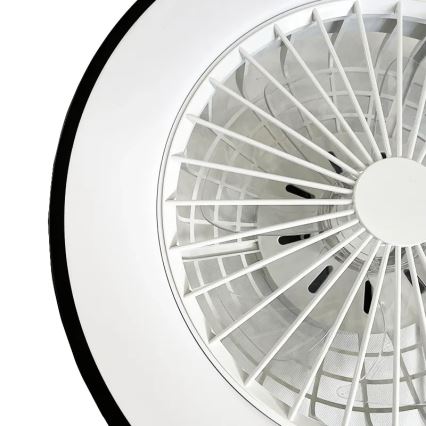 LED Prigušiva stropna svjetiljka s ventilatorom OPAL LED/48W/230V 3000-6500K + daljinski upravljač