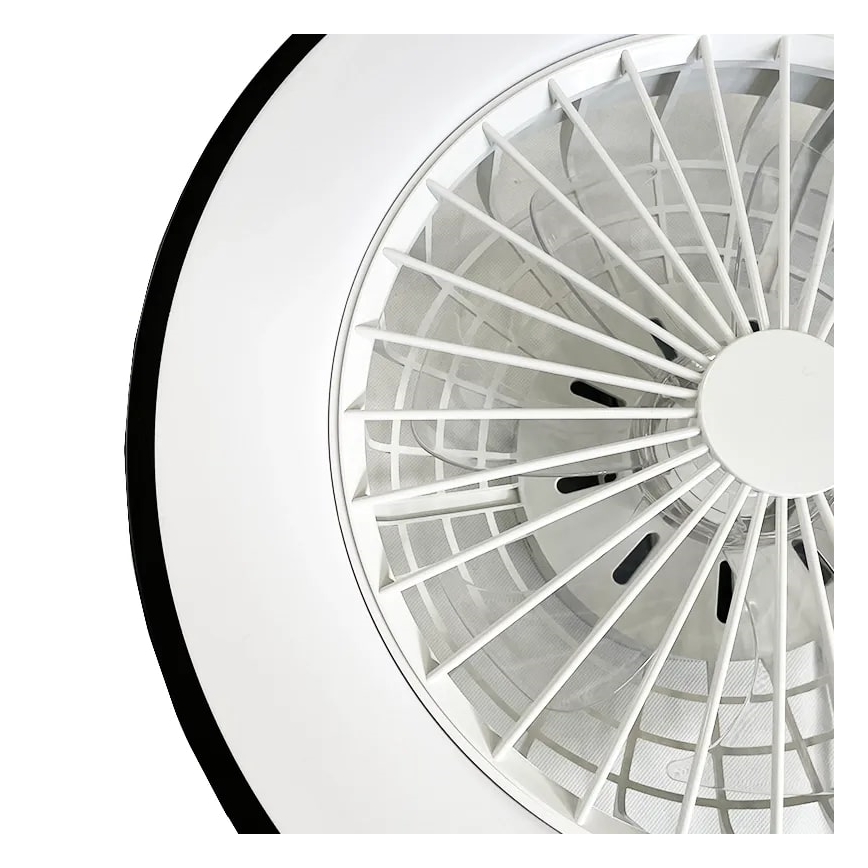 LED Prigušiva stropna svjetiljka s ventilatorom OPAL LED/48W/230V 3000-6500K + daljinski upravljač