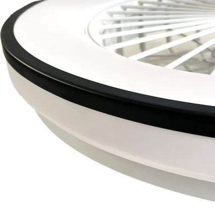 LED Prigušiva stropna svjetiljka s ventilatorom OPAL LED/48W/230V 3000-6500K + daljinski upravljač